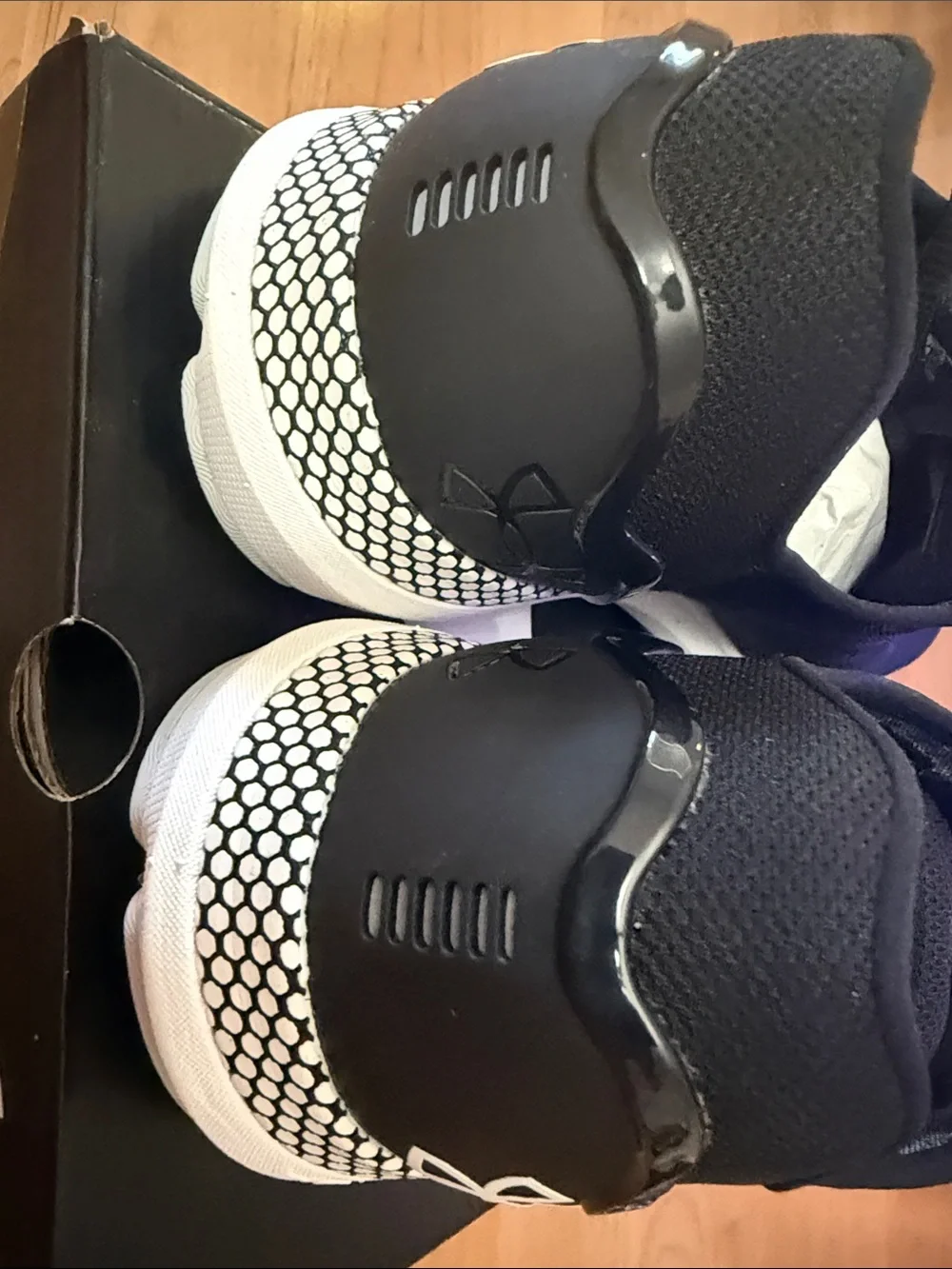 Under Armour Men's Black and White Athletic Sneakers